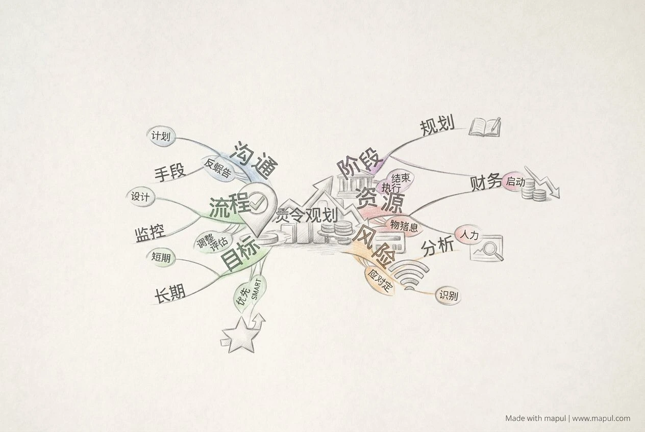 关于 项目规划 的 AI 导出思维导图